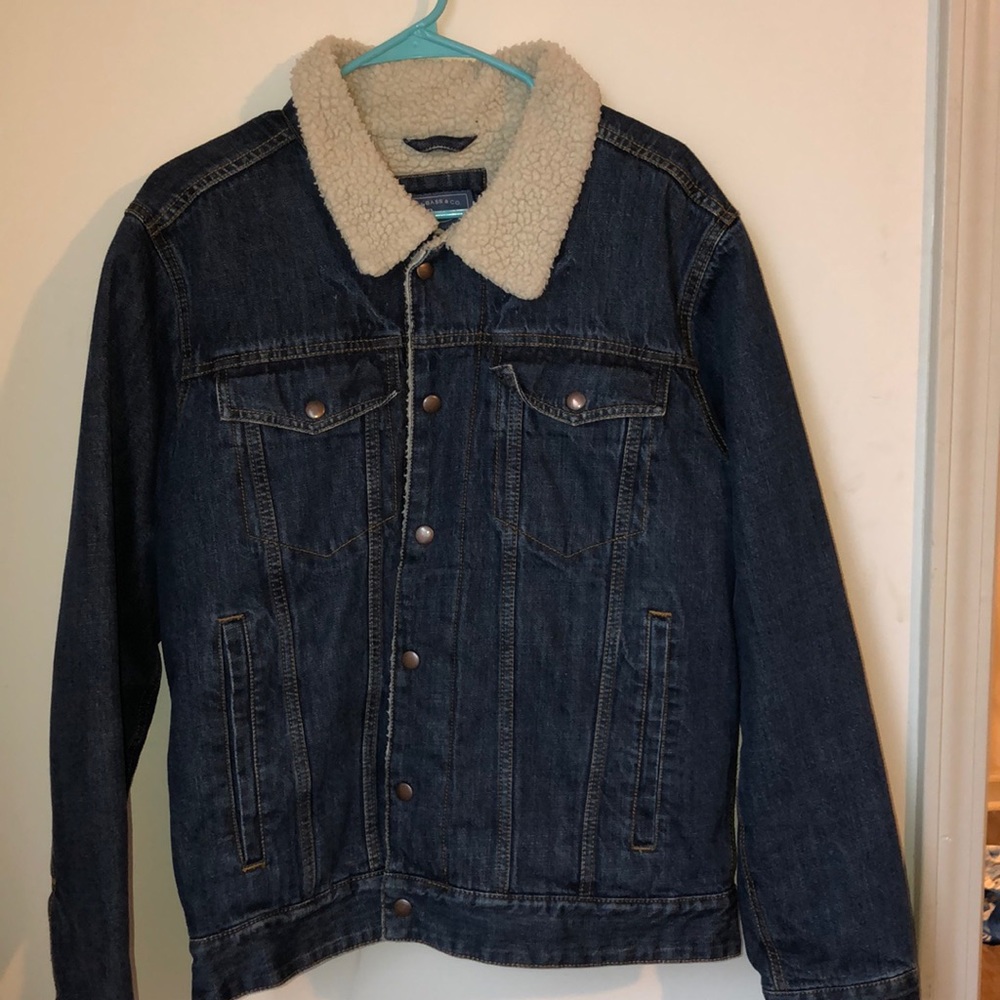 Designer denim coat